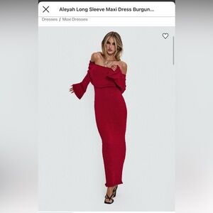 Princess Polly Red Off the Shoulder Dress